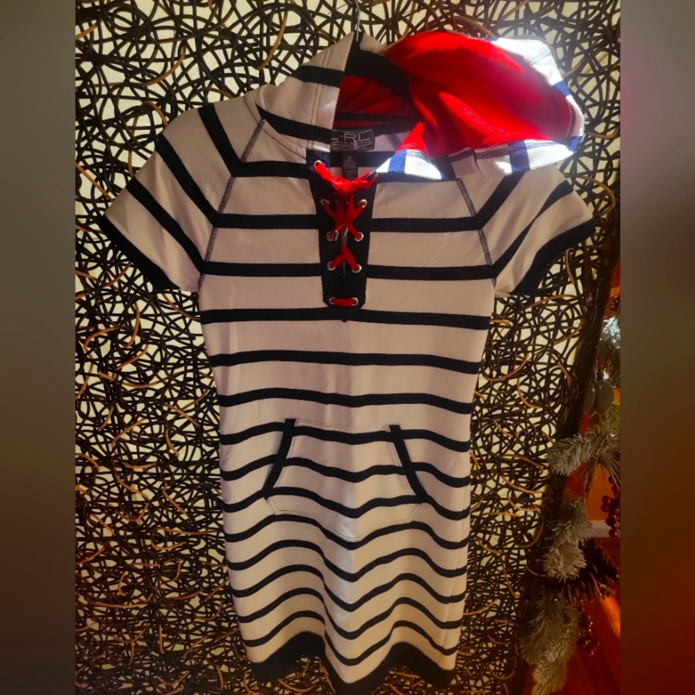 Nautical RL Hooded Sports Dress